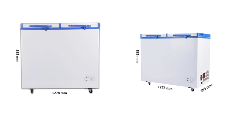 358L 24V Solar Battery Compressor Powered Chest Outdoor Freezer