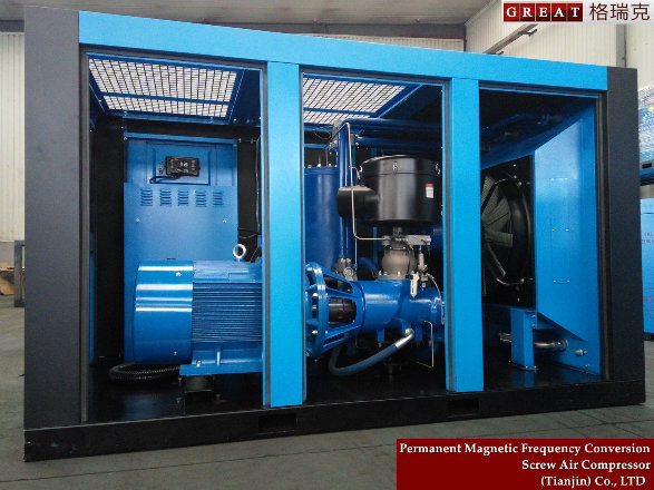 Low Noise High Pressure Air Screw AC Compressor