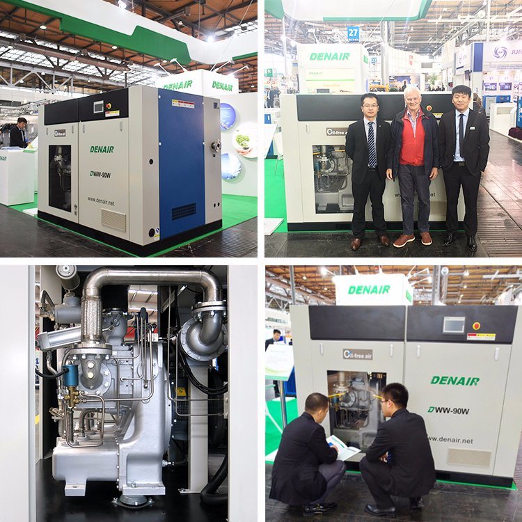 Oilless Dry Type AC Air Compressor 90kw 120HP 7-10bar