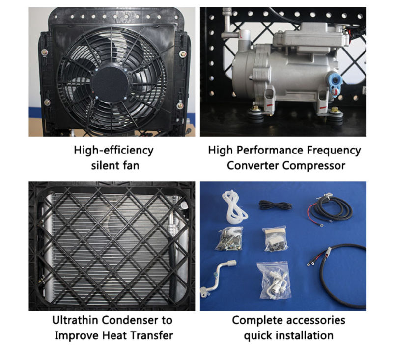 DC Compressor Truck Parking Air Conditioner 12V/24V