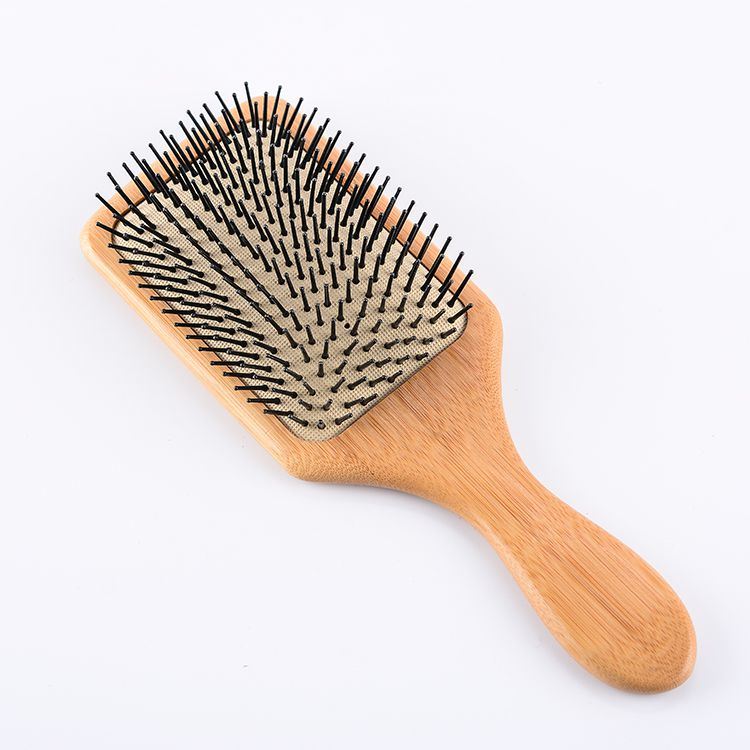 Customized Long Handle Wholesale Bamboo Detangling Massage Air Hair Brush