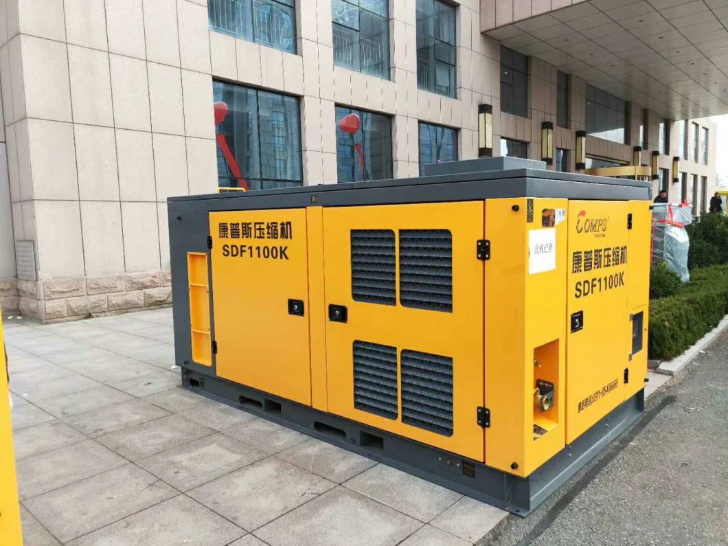 Industrial Stationary Heavy Duty Diesel Single Screw Air Compressor