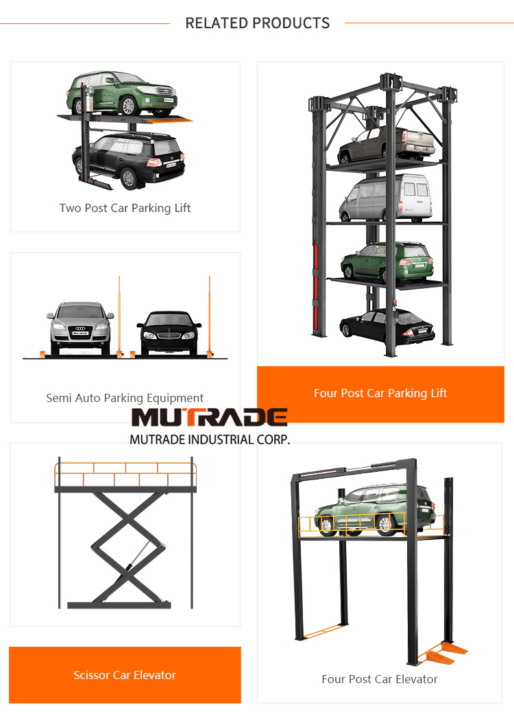 4 Post Storage Parking Equipment Car Park System