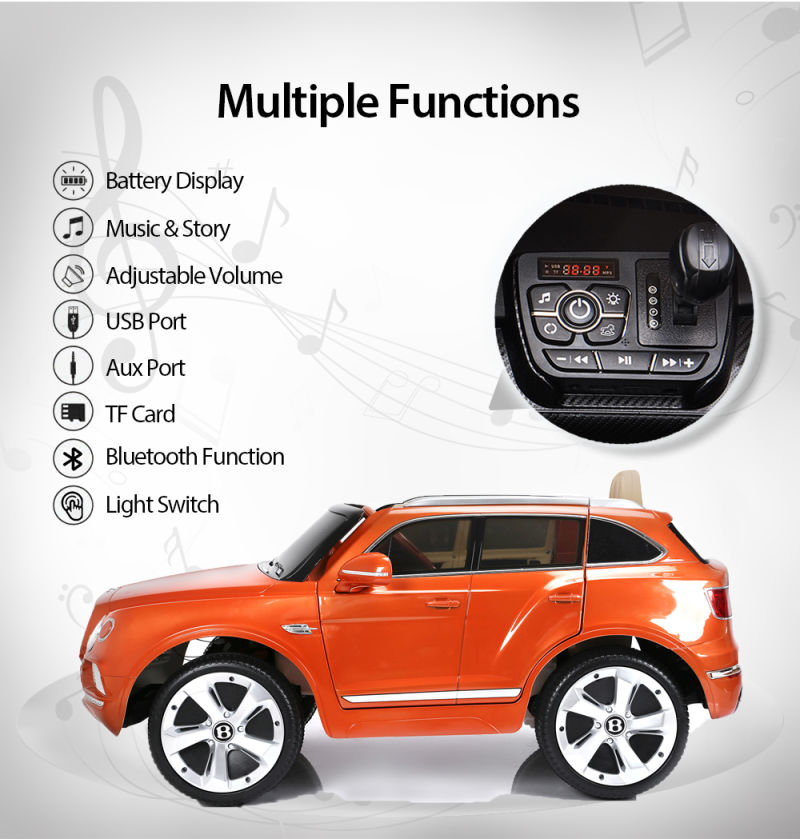 12V Electric SUV Truck Licensed Bentley Bentayga Ride on Car for Kids