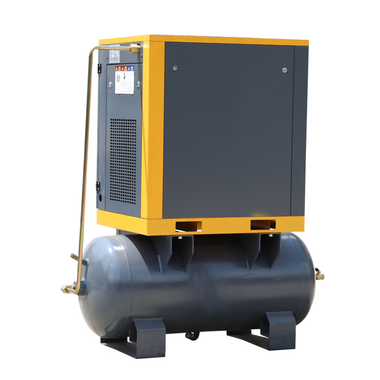 Price of 5.5 Kw Rotary Screw Type Compressors Mounted Air Tank Air Compressor Manufactures