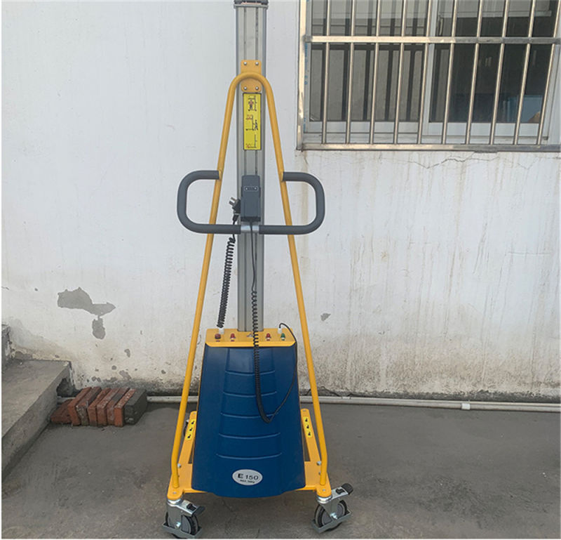 Mini 100kg 150kg Semi Electric Stacker 4 Kinds of Axle Types