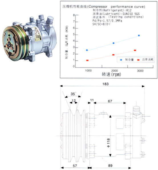 OEM Auto Air Conditioning New Compressor for Car