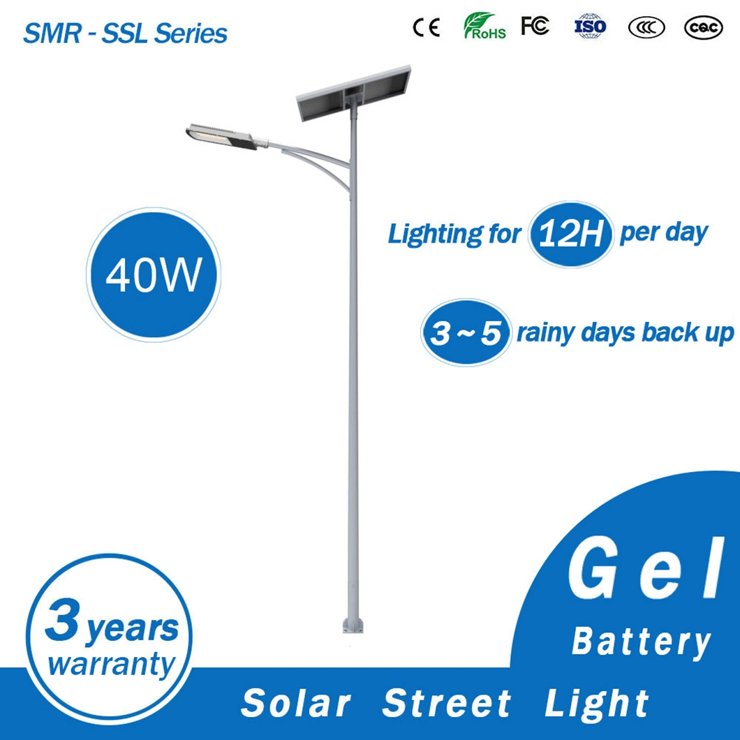 China Suppliers New Products 12V 40W LED Solar Street Light