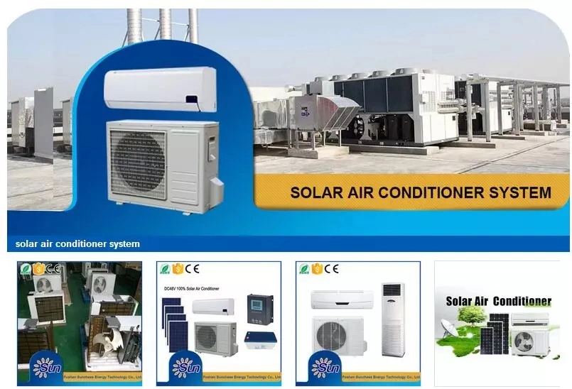 House Use Solar DC/AC Hybrid Air Conditioner 18000 BTU Solar Air Conditioner Hybrid, off Grid