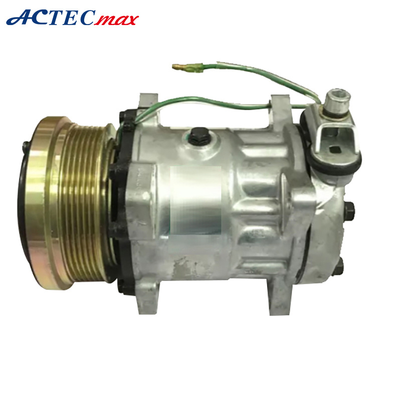 China Factory 24V Wholesale Car AC Compressor Sanden 7h15 for HOWO