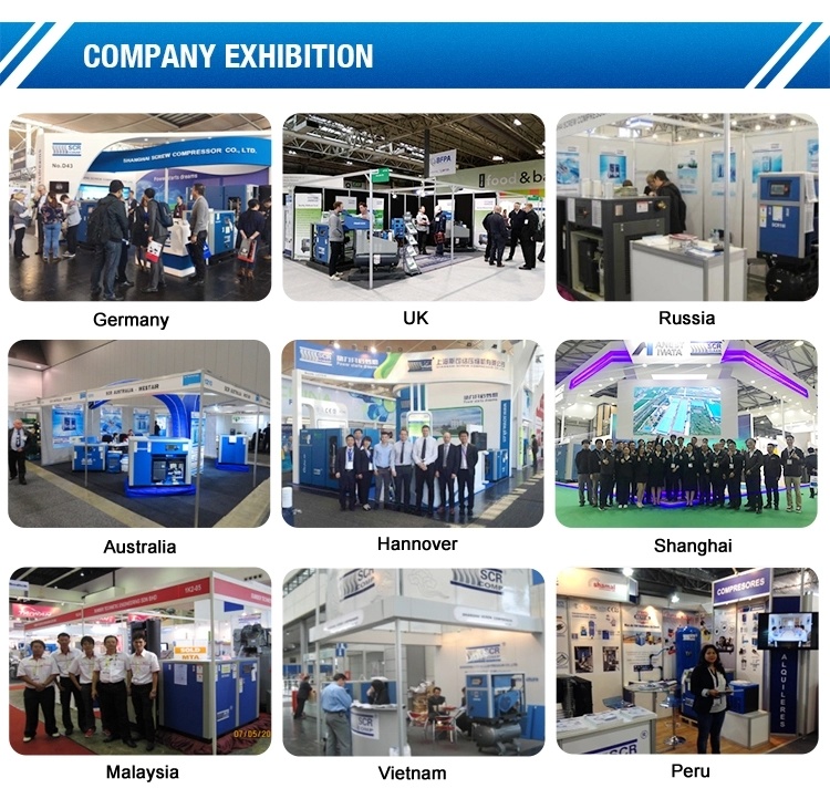 8/10 Bar 40HP Micro Oil Belt Driven SCR40xa Scroll Air Compressor