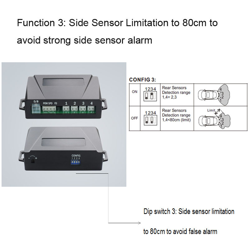 Aftermarket Car Proximity Park System Reverse Parking Sensor System Kit