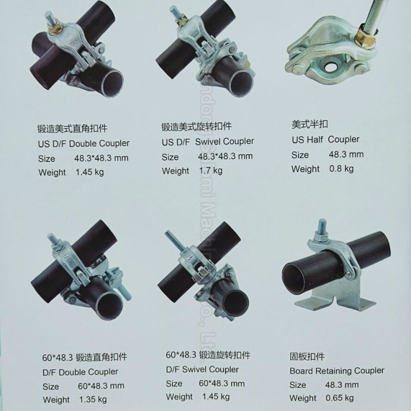 Drop Forged/Pressed Scaffolding Coupler /Scaffold Clamp with All Kinds of Types