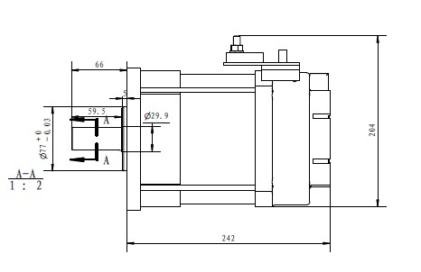 2kw Compressor Motor with Intelligent Controlled by DC Power Feed