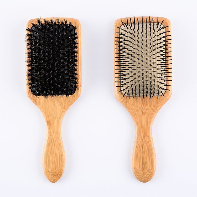 Customized Long Handle Wholesale Bamboo Detangling Massage Air Hair Brush