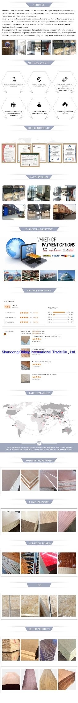 3A 3A+2A 2A Grade Fancy Plywood for Furniture From Shandong China