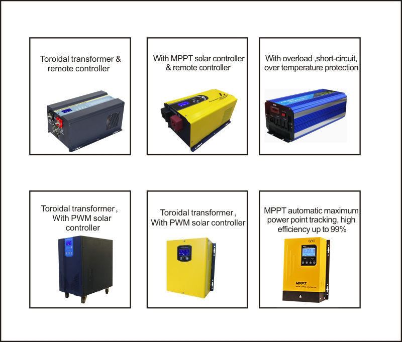 500 Watts 12V DC to 220 V AC Built-in PWM Solar Charge Controller Hybrid Power Inverter (LSI-500)