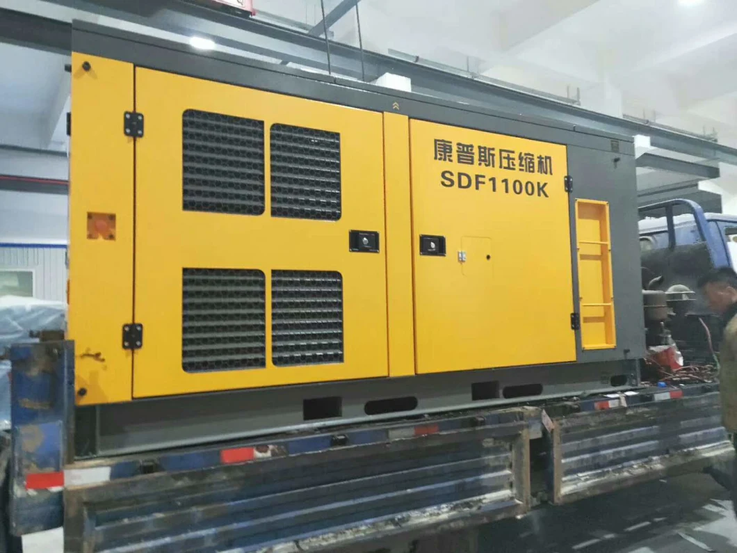 Industrial Stationary Heavy Duty Diesel Single Screw Air Compressor