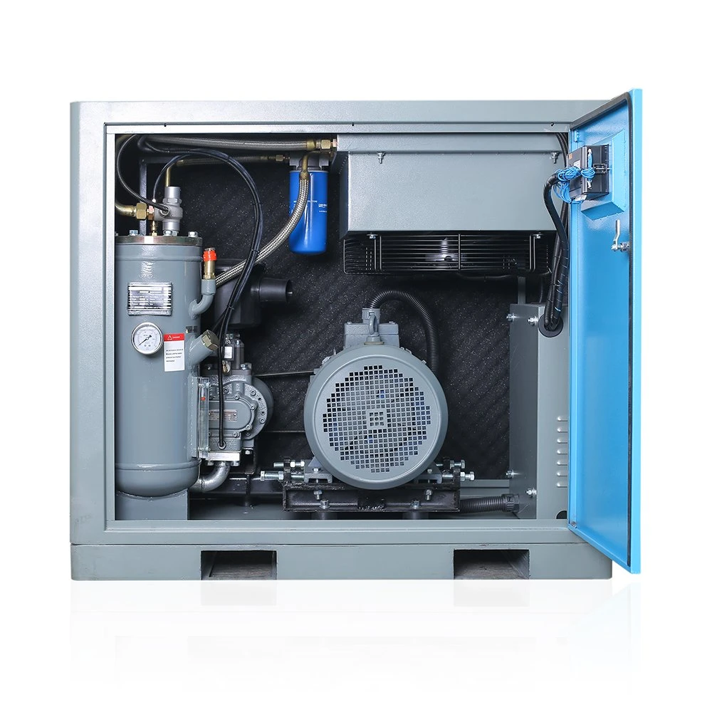 AC Power Stationary China Screw Type Air-Compressor Machine with Minimum Pressure Valve