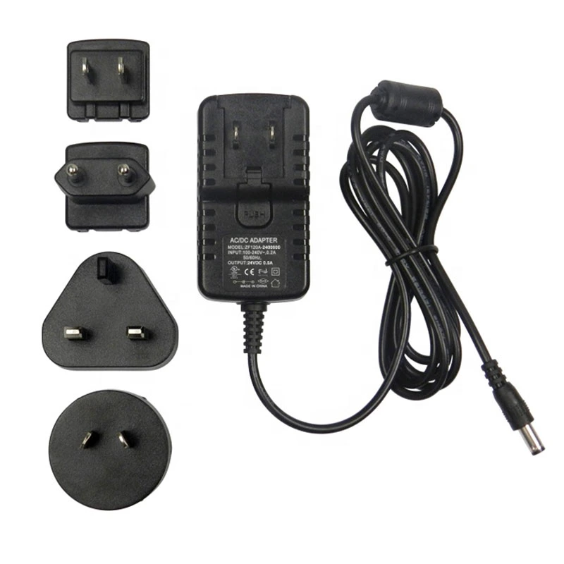 AC to DC Constant Voltage 12V 0.5A 500mA Multi Plug AC DC Adapter