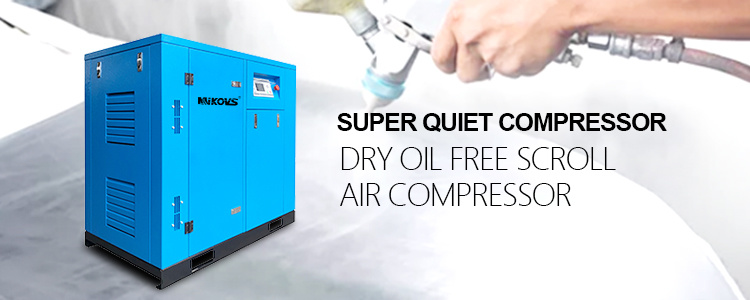 New Style Air Compressor Laboratory Use 5.5kw Oil Free Scroll Air Compressor