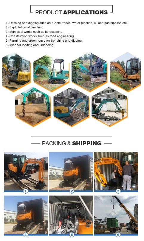 Ce Approved Mini Crawler Excavators with Yanmar Kubota Engine Multi-Function Used Machine