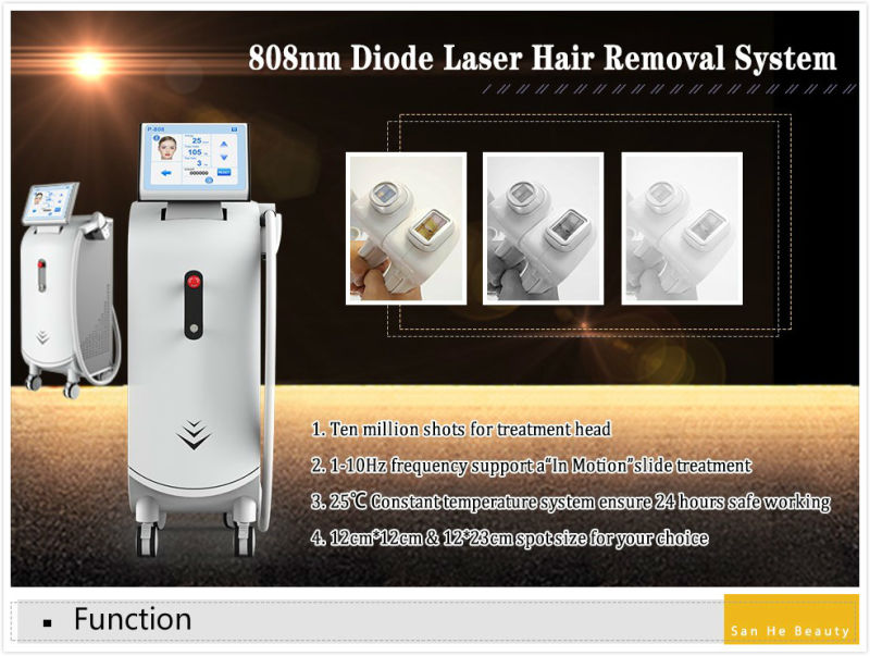 Alexandrite 808nm Diode Laser Hair Removal Machine with Medical Ce