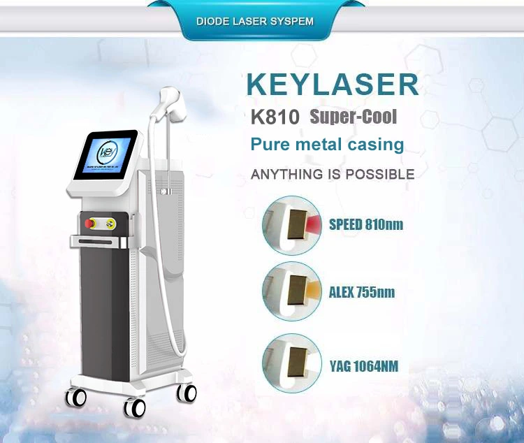 Diode Laser Hair Removal Laser Diode 808nm 1064nm 755nm Beauty Machine