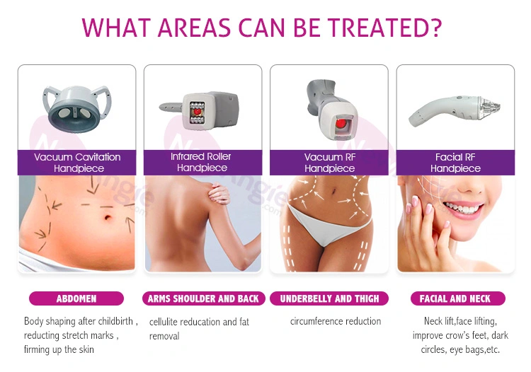 Beauty Salon Equipment 4 in 1 Skin Tightening Massage Infrared Cellulite Reduction Cavitation RF Slimming Machine