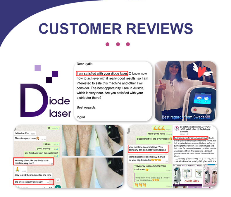 Diode Laser Hair Removal Reviews 755nm 808nm 1064nm Diode Laser