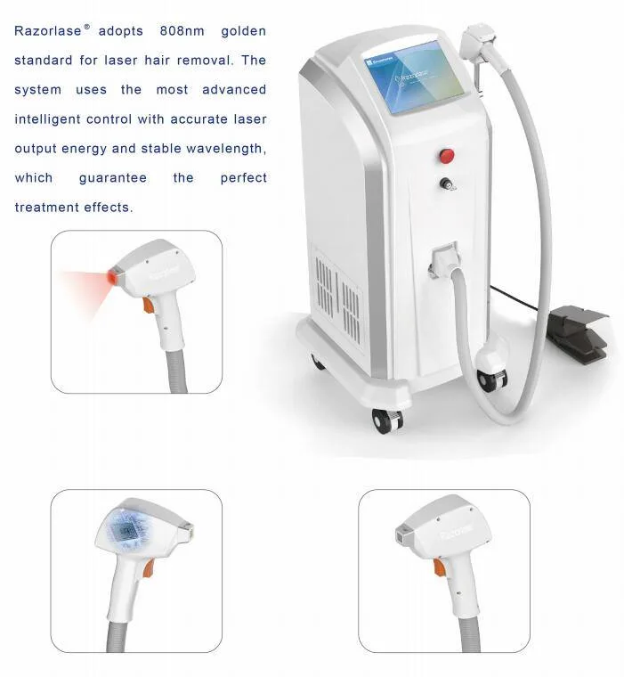 Salon Equipment 808nm Diode Laser Hair Removal Machine Permanent Hair Removal Salon Use Pain Free