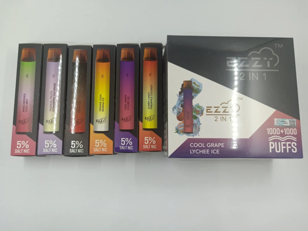 Best Selling Wholesale 2 In1 Double Taste New High Quality 5 Flavor Puff Plus 2000puffs