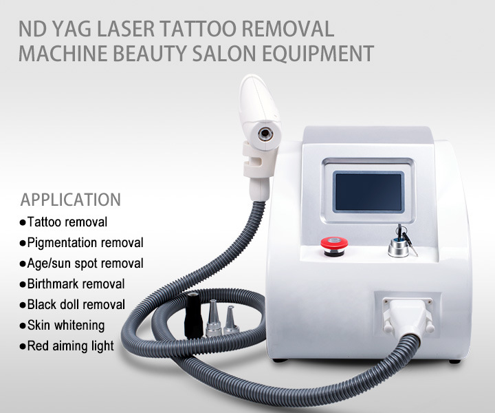 Powerful Multifunction ND-YAG Laser Machine for Tattoo Removal