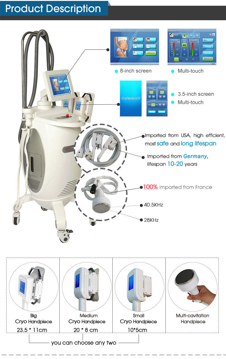 Wholesale Cryo Cool Slimming Machine Fg660L with 3 Handles ADSS Grupo