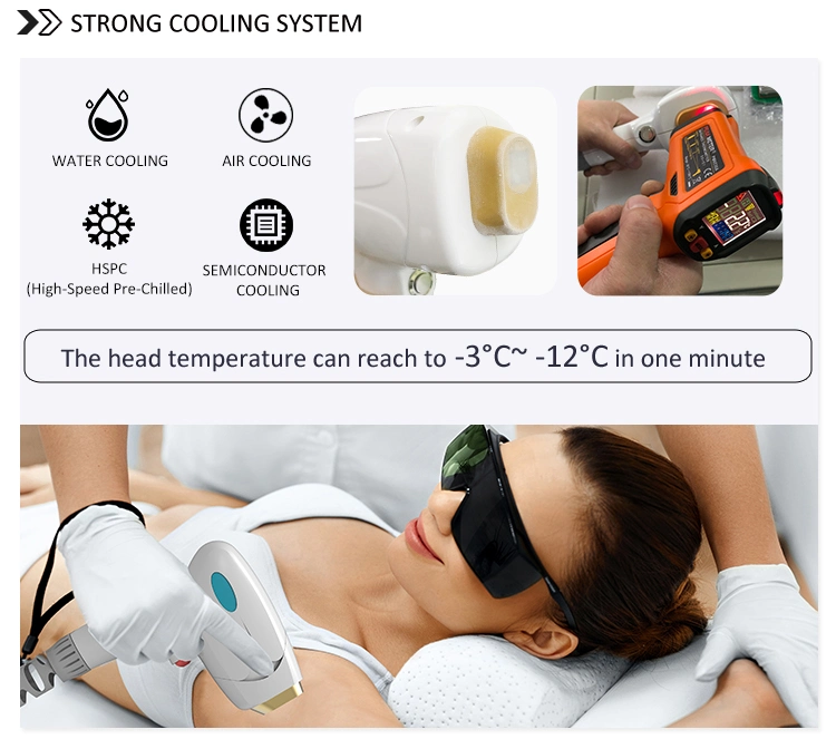 1000W Portable Diode Laser 755+808+1064 Laser Hair Removal Machine