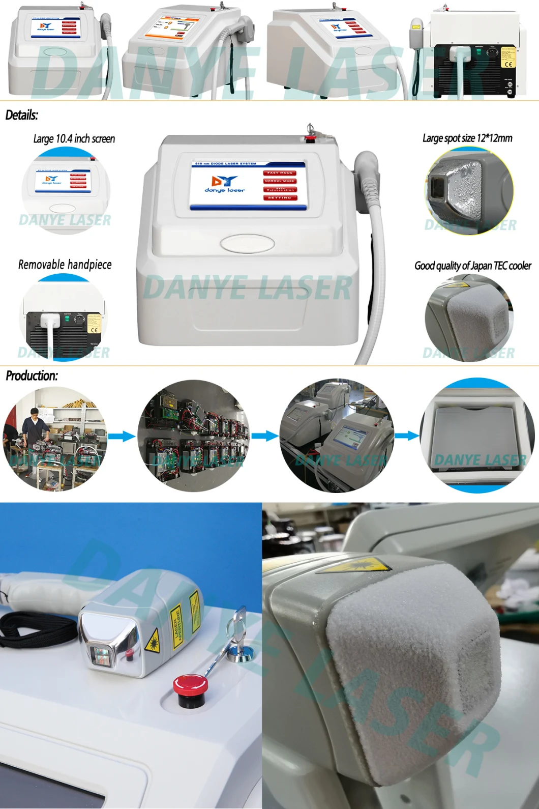 Portable 808 Diode Laser Maquina Depilacion Definitiva Modelo 2020