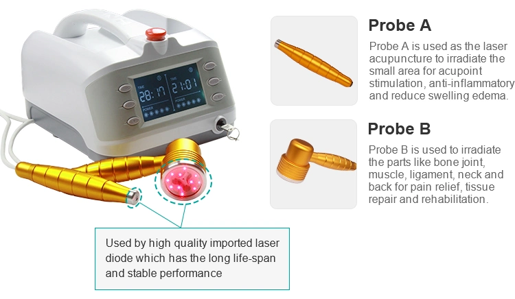 650nm 808nm Laser Diode Neck Pain Relief Yjt Cold Laser Therapy for Pain Therapy Device