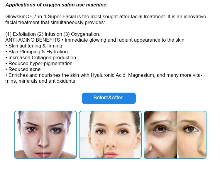 7 in 1 Multifunction Hydra Skin Care Beauty Facial Oxygeneo Beauty Machine