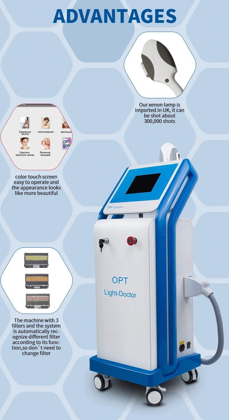 IPL Shr Ice Painfree Permanent Hair Removal Beauty Salon Equipemnt