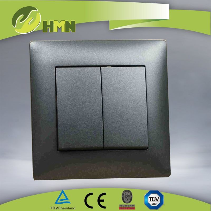 Ce/TUV/CB Certified European Standard Frosted Wall Switch