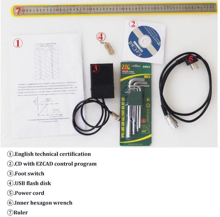 20W 30W Table Desktop Customized Multi-Function Metal Fiber Laser Marker