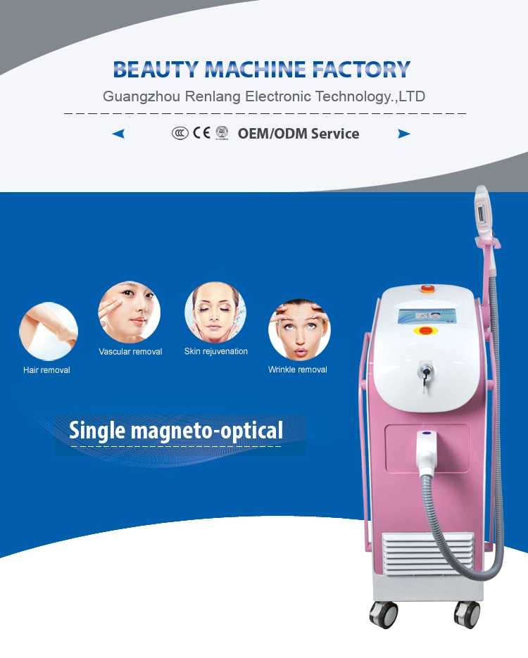 Vertical Style Magneto-Optical Elight IPL Hair Removal IPL Opt Shr Beauty Equipment