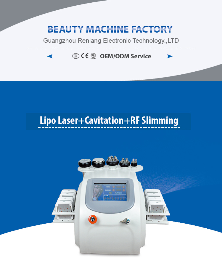 40kHz Cavitation Cellulite Removal RF Lipo Slimming Beauty Equipment