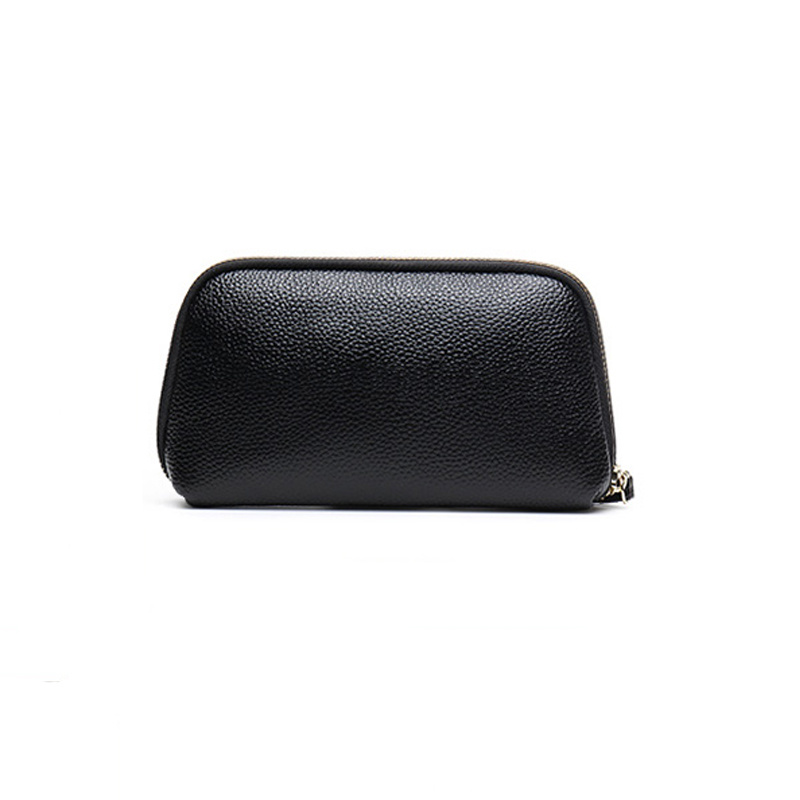 Fashion Lady Shiny PU Evening Cosmetic Holding Zipper Clutch Hand Bag