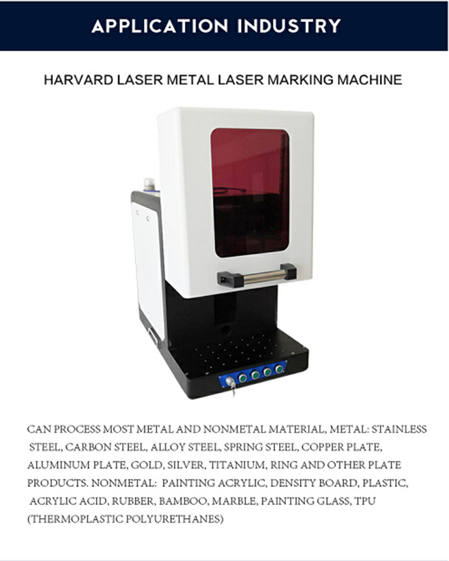 Multi-Function Control Fiber Laser Marking Machine for Copper/Silver