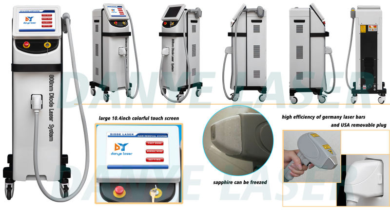 Diode Laser 808nm Aesthetics Equipment for Permanent Hair Removal