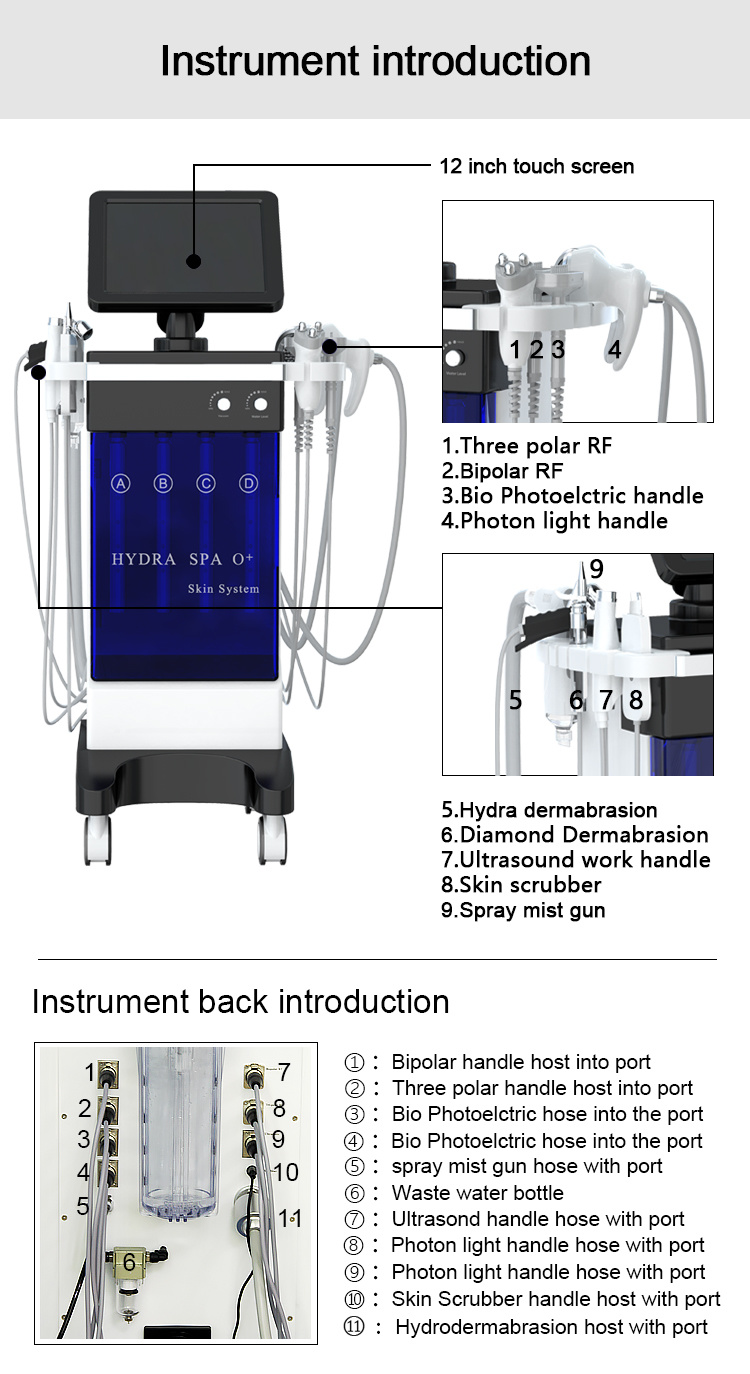 Multi-Functional Skin Care Facial Beauty Equipment Hydrafacial Hydro Facial Machine