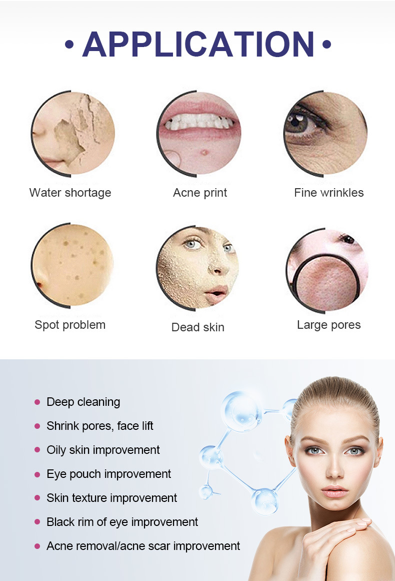 2021 Multi-Functional Beauty Equipment Deep Facial Skin Cleansing Aqua Peeling Oxygen Jet