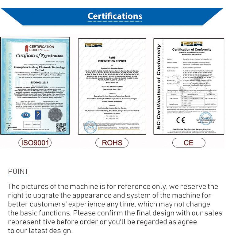 Renlang Multifunction Shr+Elight+IPL Opt Super Hair Removal RF E Light IPL Laser Machine