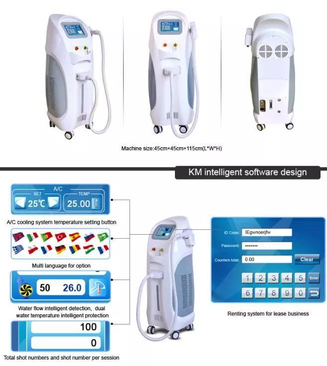 Laser Soprano Ice 808 Laser Machine Price / Painless 808nm Diode Laser